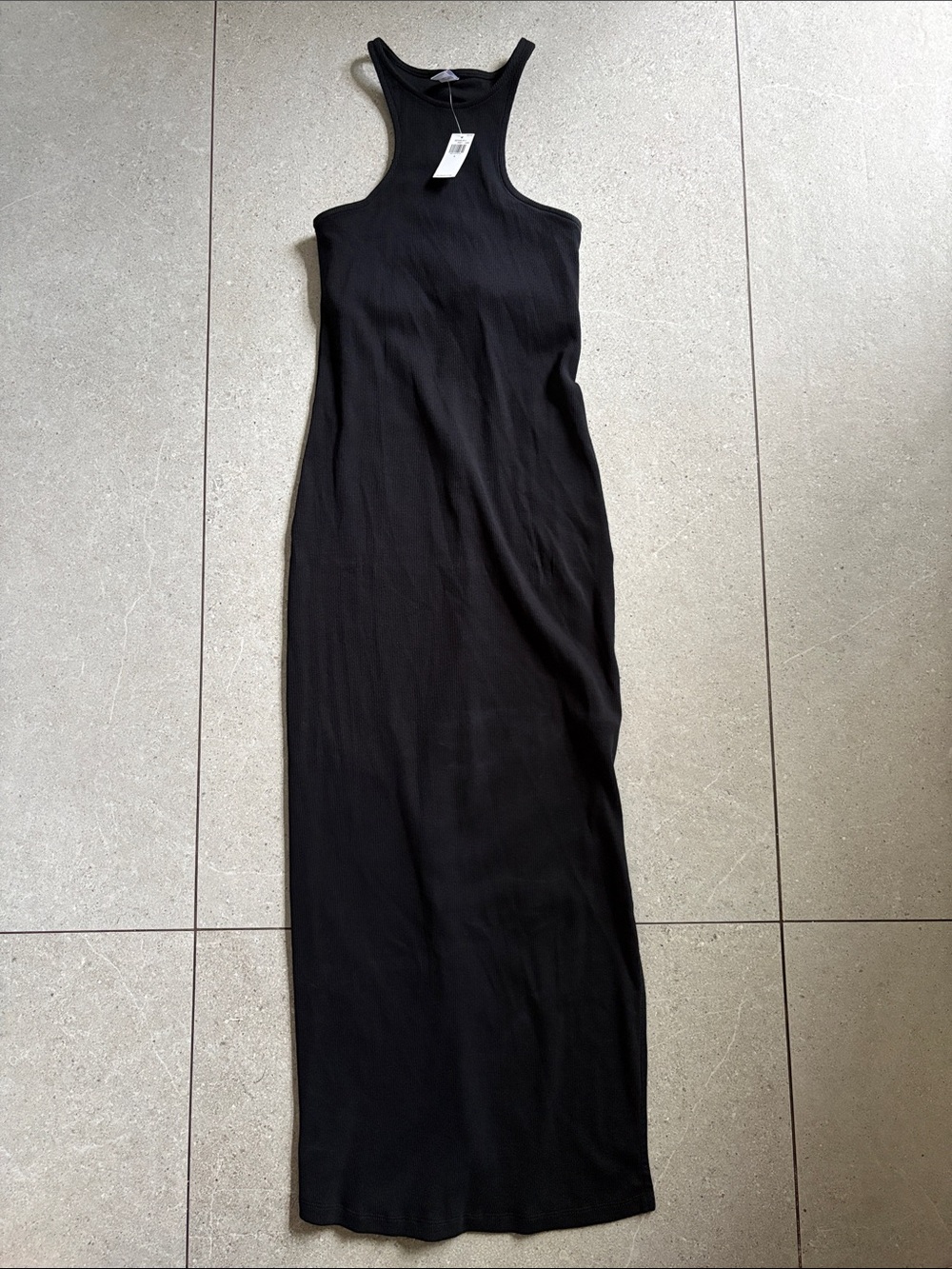 Old navy ribbed black maxi dress